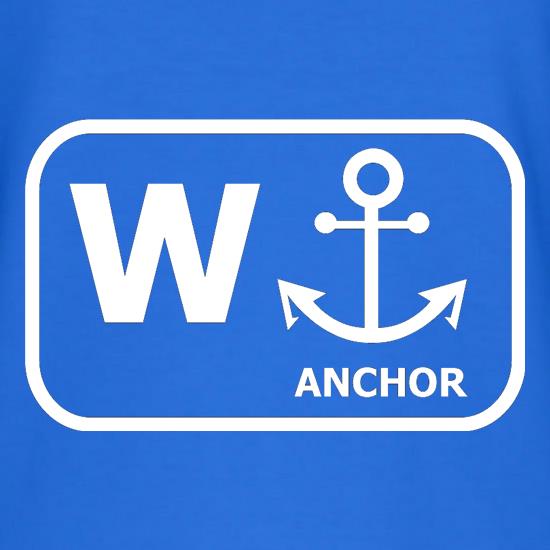 W Anchor t shirt